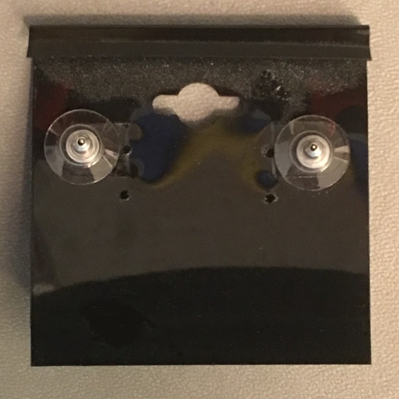 Silver CZ & Pearl Dangle Pierced Earrings - Picture 2 of 2